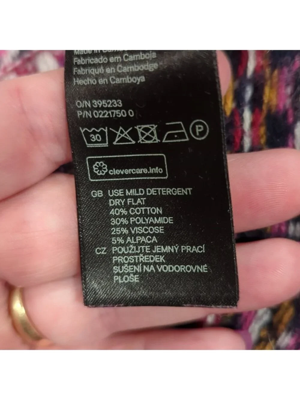 LOGG label of graded goods sweater with alpaca